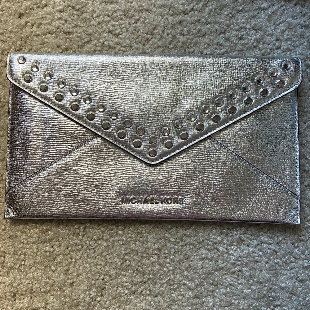 Michael Kors Large Jeweled Jet Set Envelope Clutch